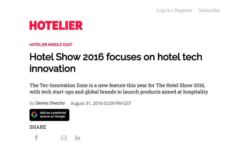 Hotel Show 2016